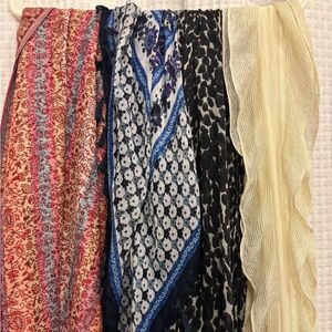 Colorful Patterned Scarves Set